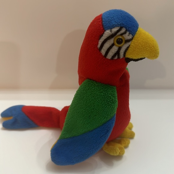 Ty Beanie Baby Jabber The Parrot Tropical Bird Retired - Picture 3 of 5